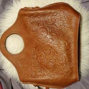 Leather boho bag